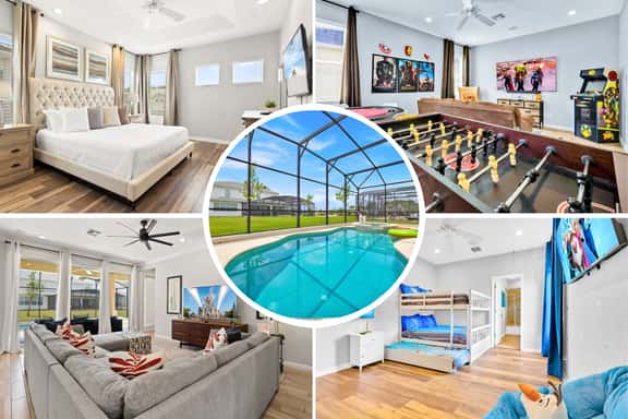 Bright 5Bed Villa with Game Room near Disney - Image 1