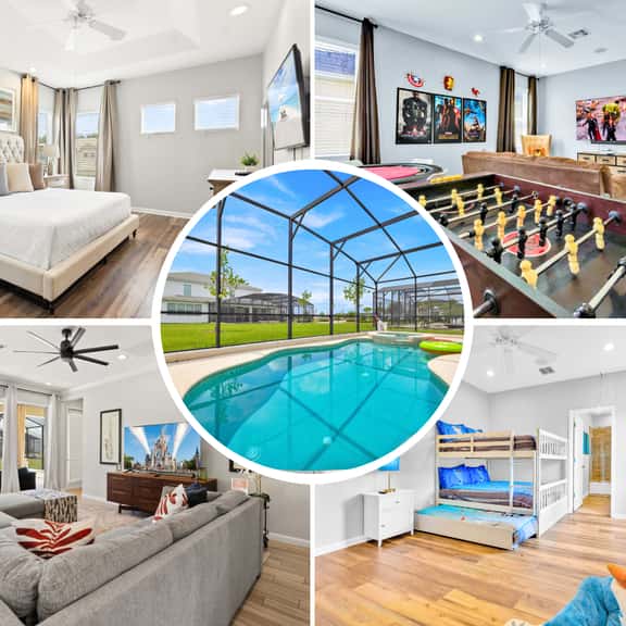Bright 5Bed Villa with Game Room near Disney - Image 1